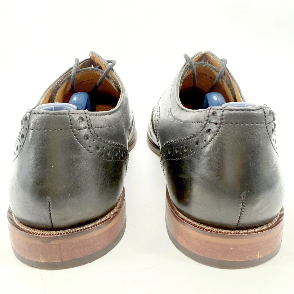 Florsheim Wingtip Oxford Mens 12 Black Leather Brogue Derby Dress Shoes Formal